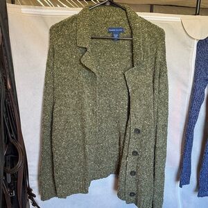 Karen Scott Women's Olive Cardigan Sweater